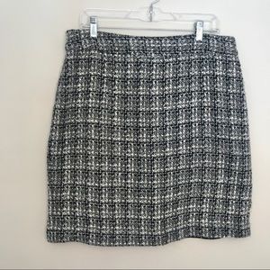 Banana Republic Tweed Grey Skirt Size 14